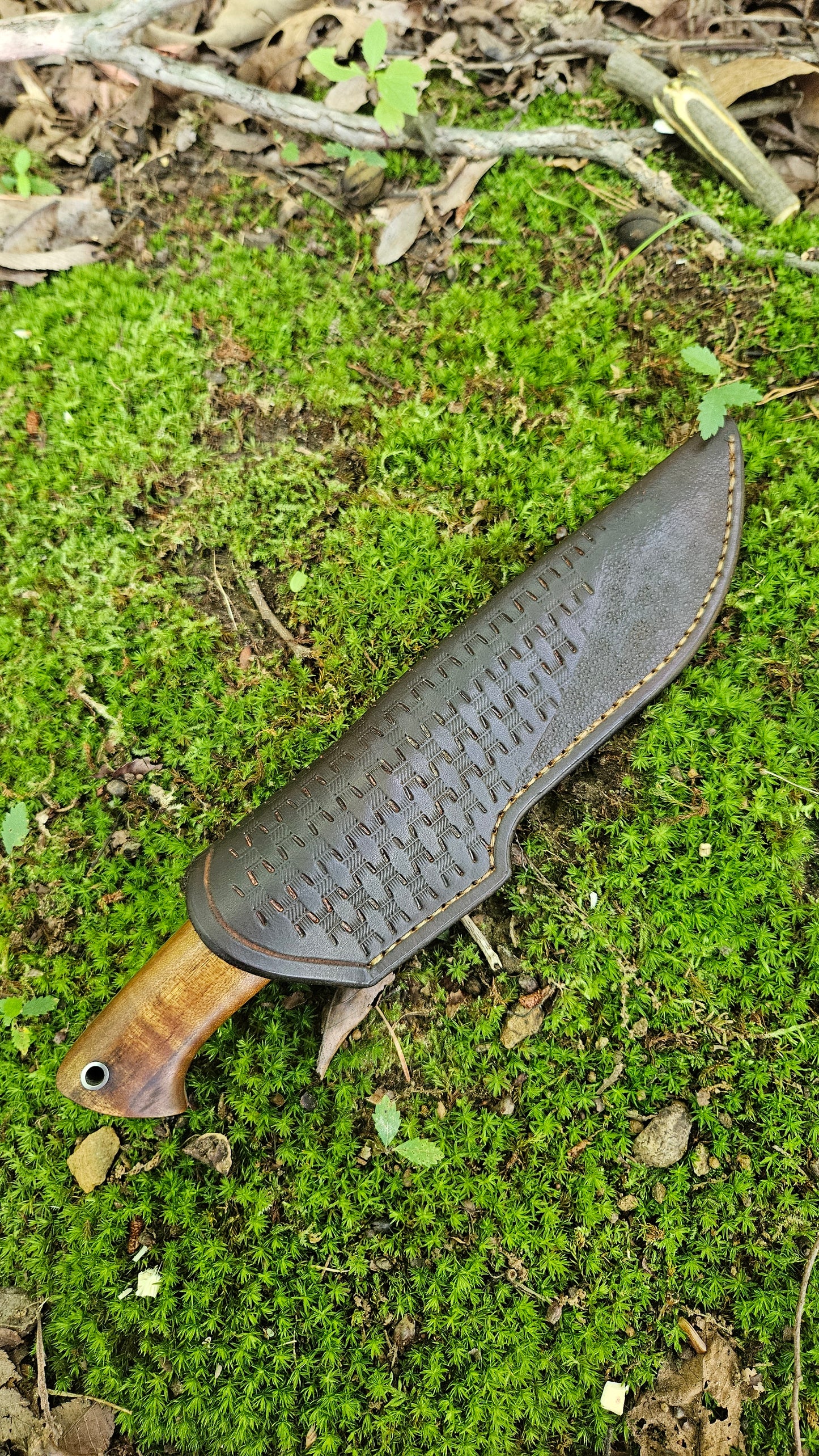 Damascus Camp Knife