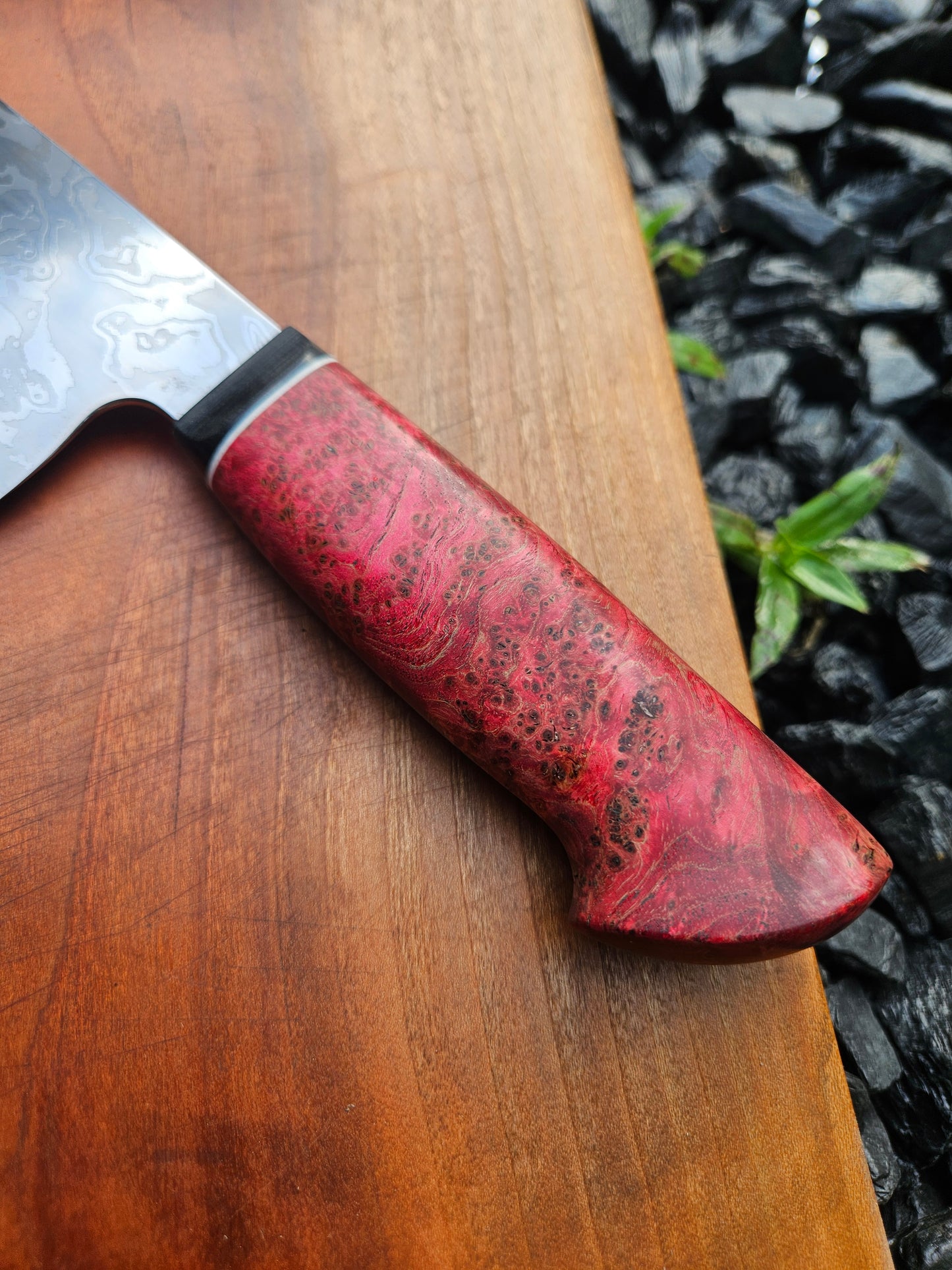 Polished Damascus Chefs Knife